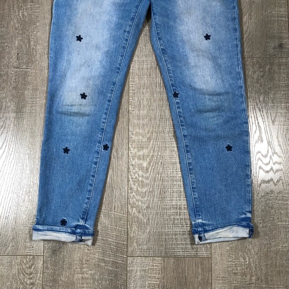 Scotch & Soda Women’s Star Print Embroidered petite Ami Slim Boyfriend Jeans Siz - Picture 14 of 16